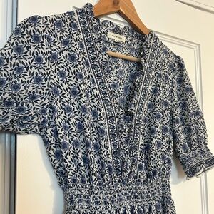 Blue and White Floral Max Studio maxi dress